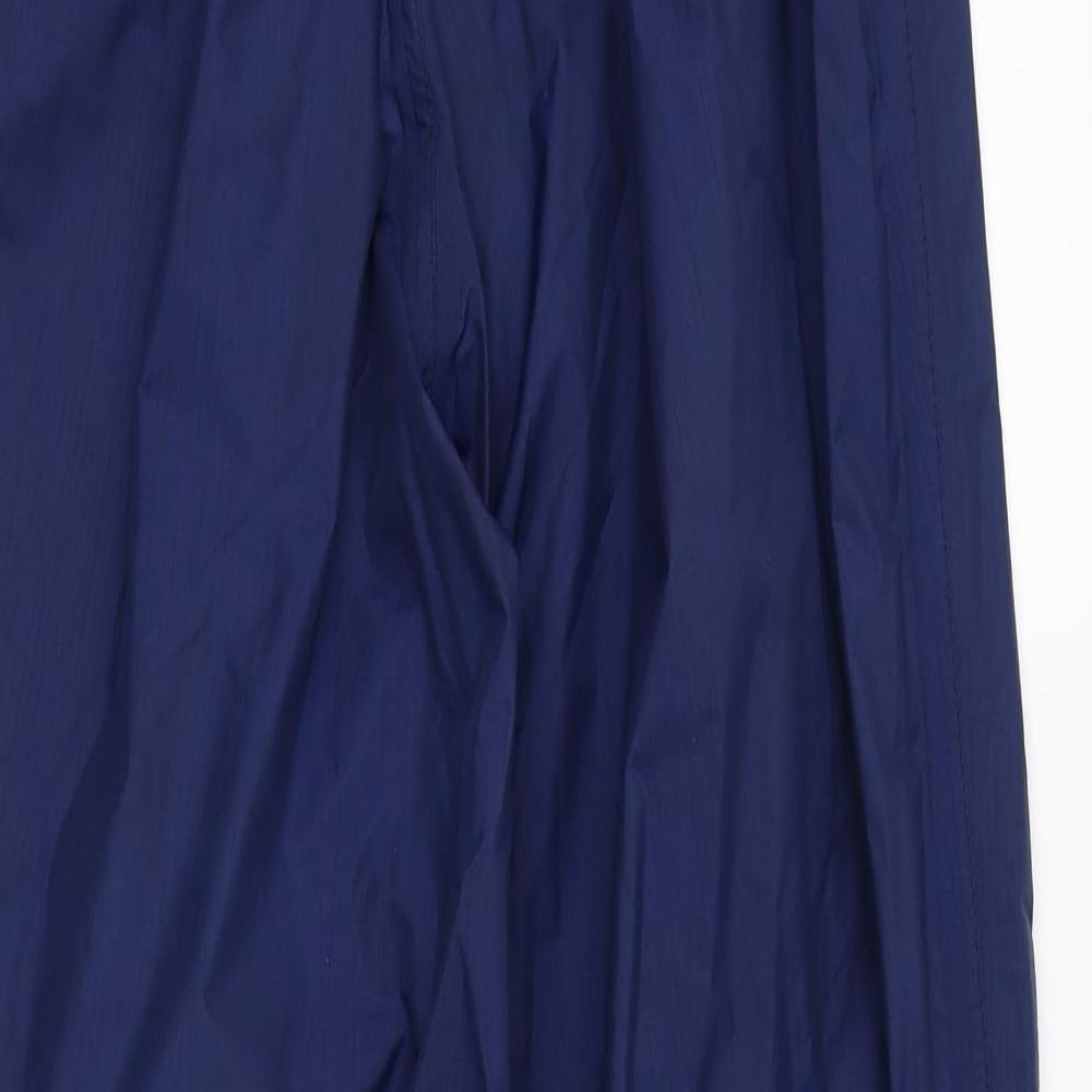 Ronhill Mens Blue Nylon Rain Trousers Trousers Size L L32 in Regular