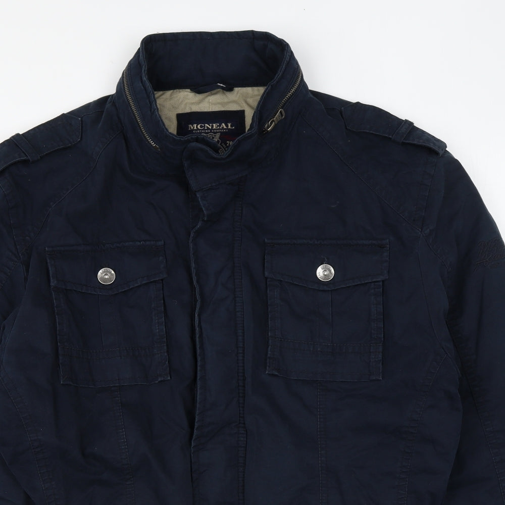 MCNEAL Mens Blue Jacket Coat Size XL Zip