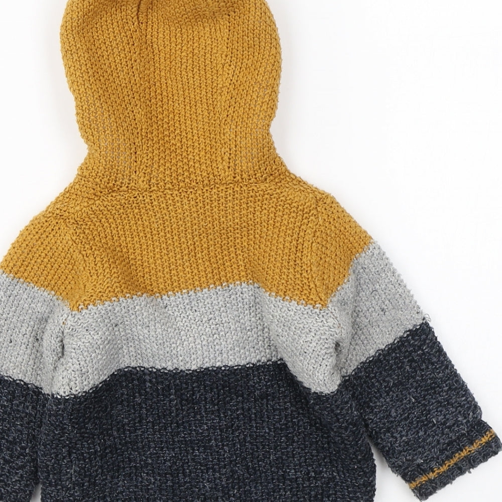 Primark Baby Multicoloured Colourblock Jacket Size 6-9 Months Zip