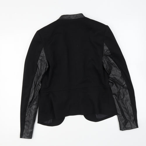 H&M Womens Black Jacket Blazer Size 10