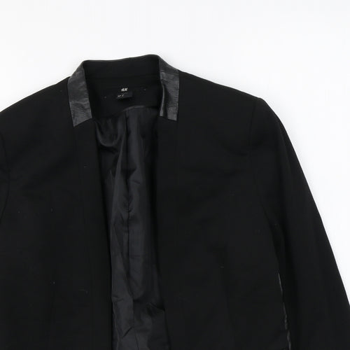 H&M Womens Black Jacket Blazer Size 10