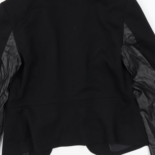 H&M Womens Black Jacket Blazer Size 10