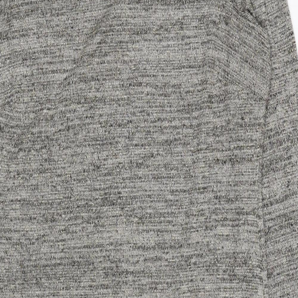 Marina Kaneva Womens Grey Polyester Jumper Dress Size 16 Round Neck Pullover