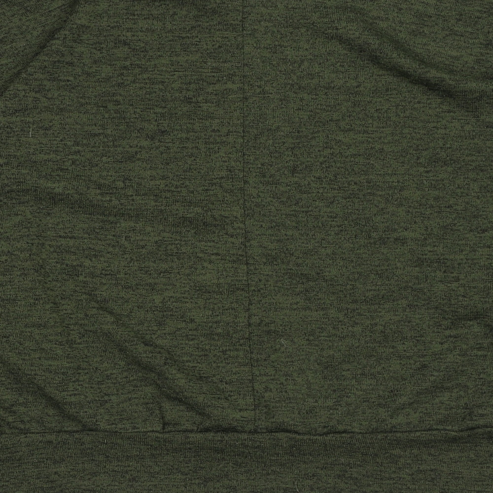 New Look Womens Green Round Neck Polyester Pullover Jumper Size M