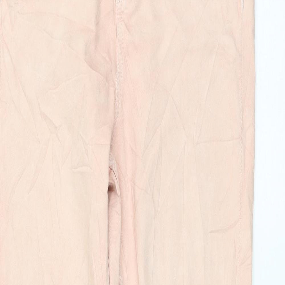 Marks and Spencer Womens Pink Cotton Skinny Jeans Size 8 L30 in Regular Zip