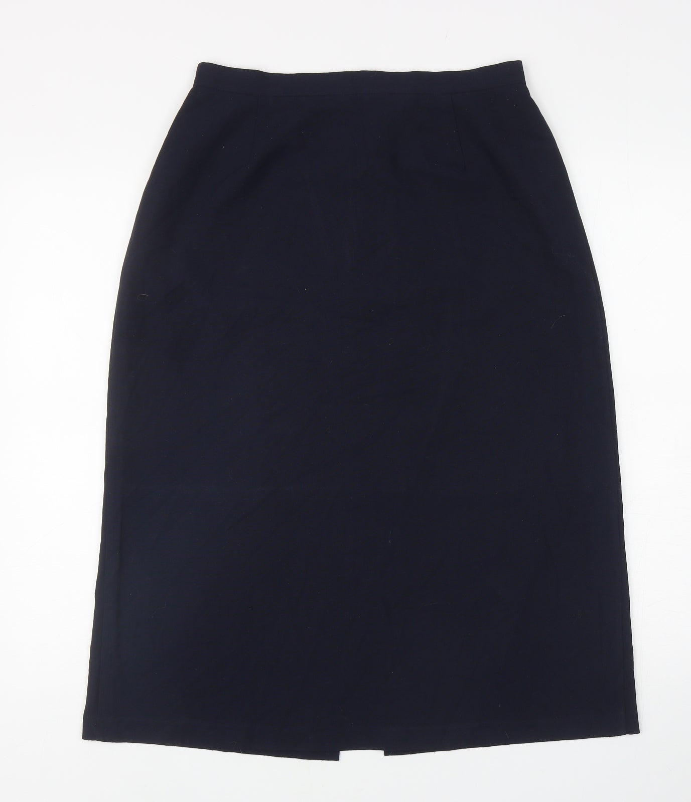 OPS Womens Blue Polyester Maxi Skirt Size 14 Zip