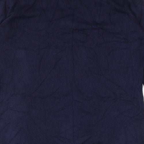 Papaya Womens Blue V-Neck Acrylic Pullover Jumper Size 12