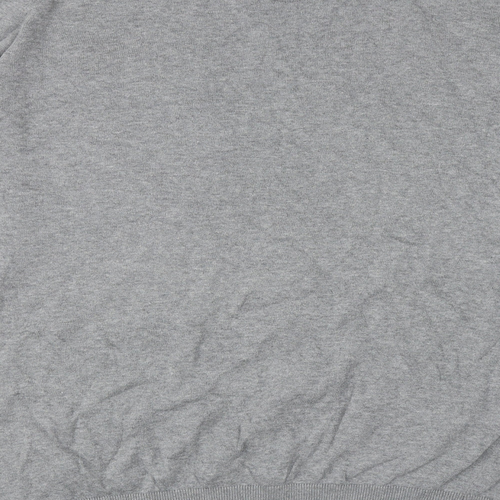Matalan Mens Grey Round Neck Cotton Pullover Jumper Size XL