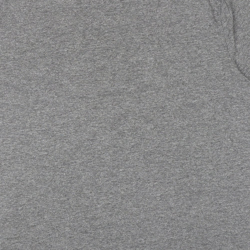 F&F Mens Grey Cotton T-Shirt Size 2XL Round Neck