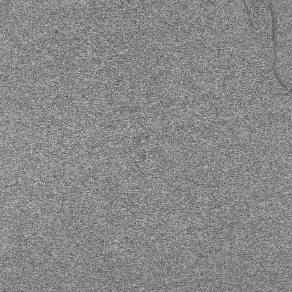 F&F Mens Grey Cotton T-Shirt Size 2XL Round Neck