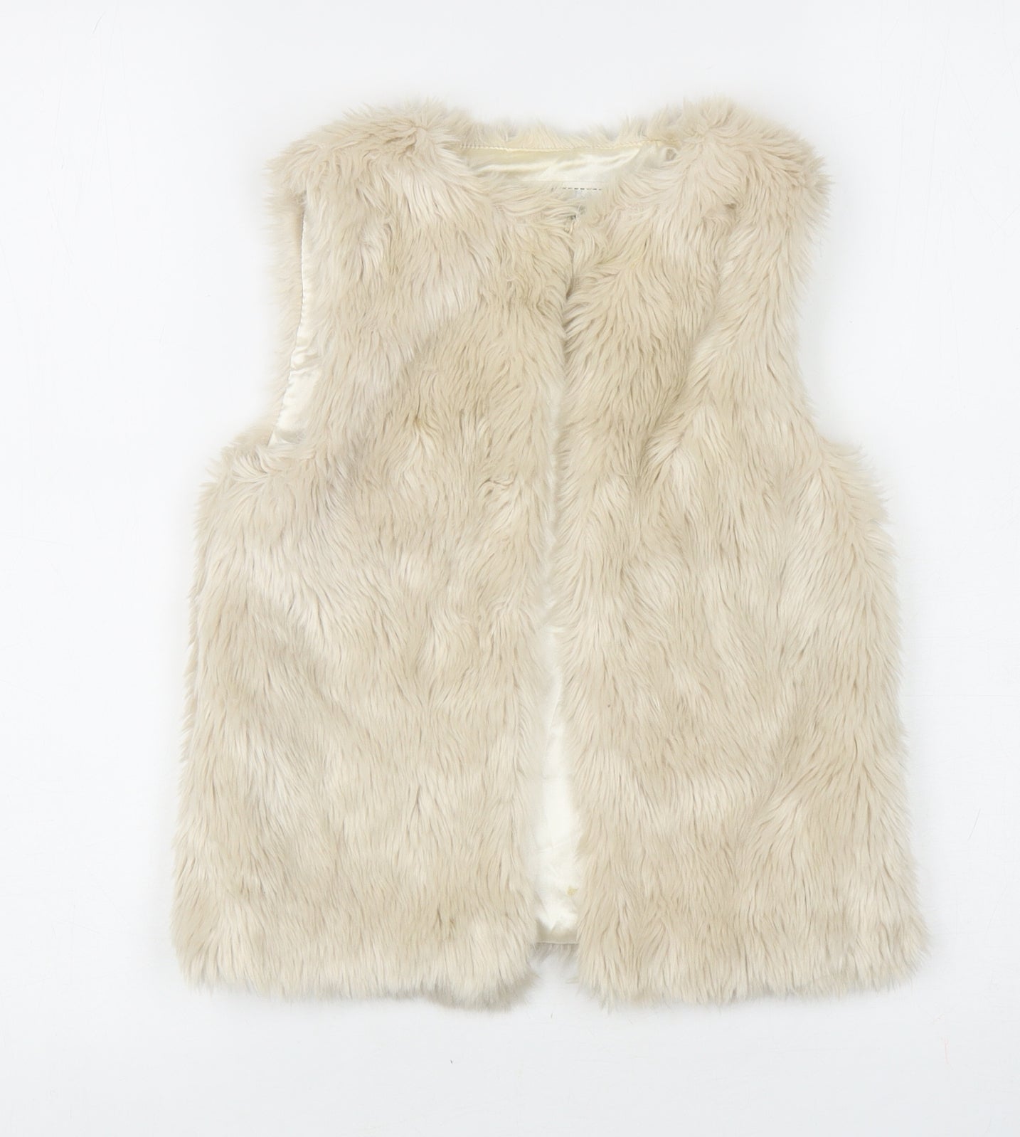 Young Dimension Girls Ivory Gilet Waistcoat Size 5-6 Years Button