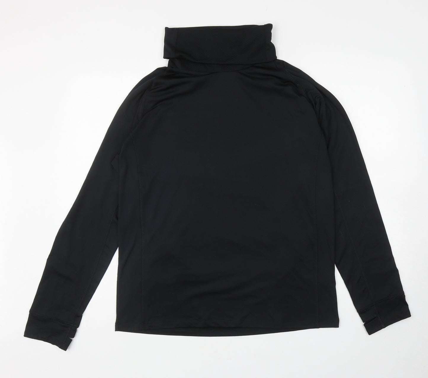 Crane Mens Black Polyester Pullover T-Shirt Size XL Roll Neck Pullover