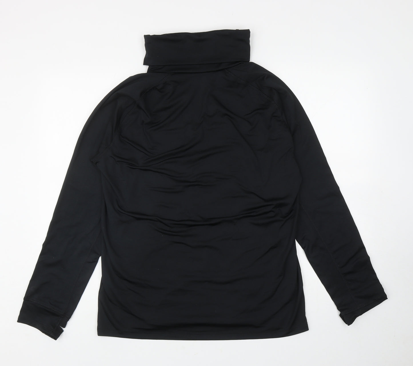 Crane Mens Black Polyester Pullover T-Shirt Size XL Roll Neck Pullover