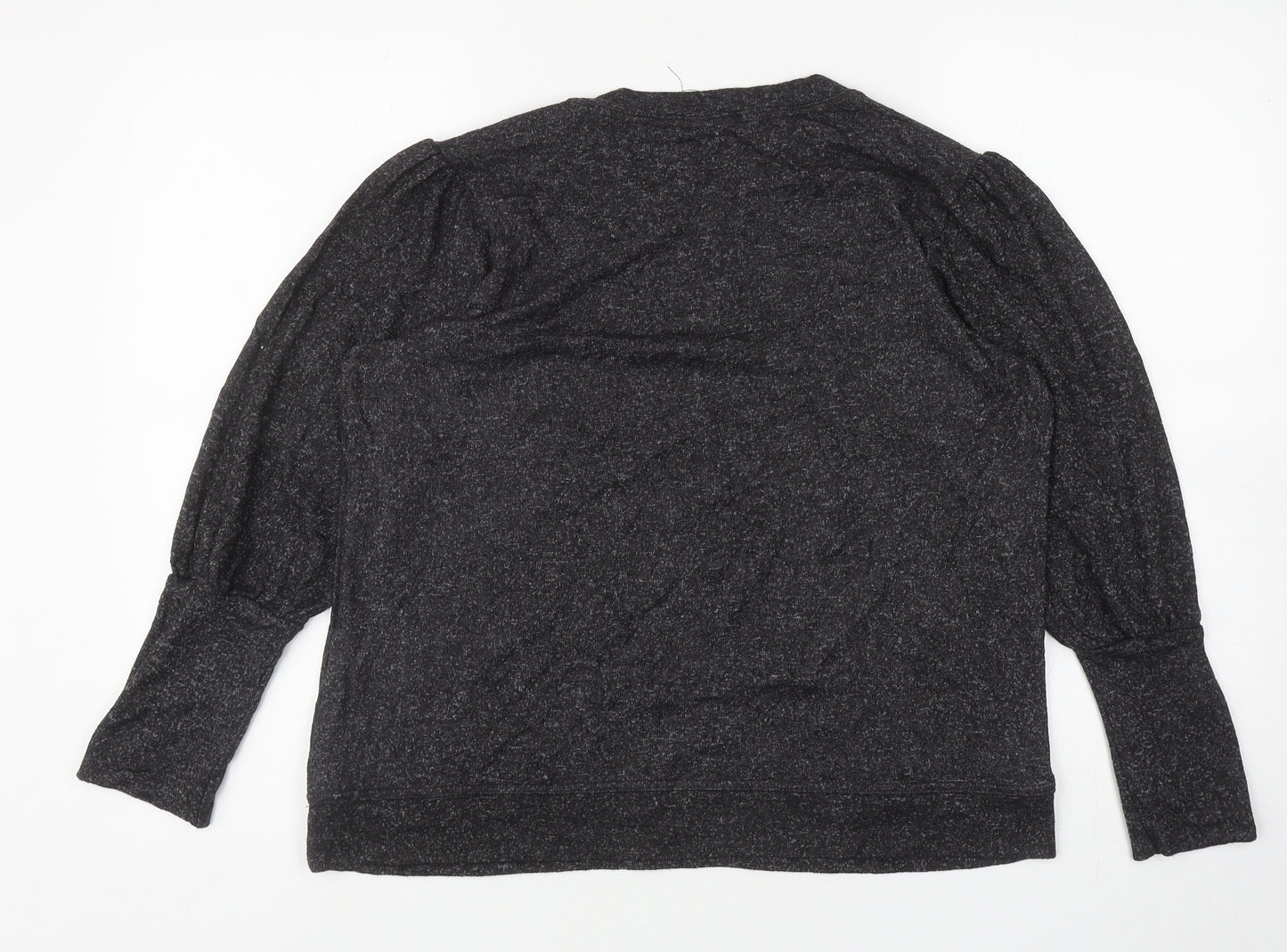 George Womens Grey Round Neck Viscose Pullover Jumper Size L