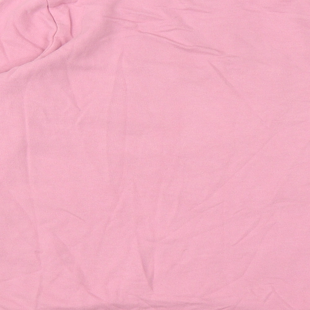 NEXT Girls Pink Cotton Pullover Sweatshirt Size 8 Years Pullover - Unicorn Heart