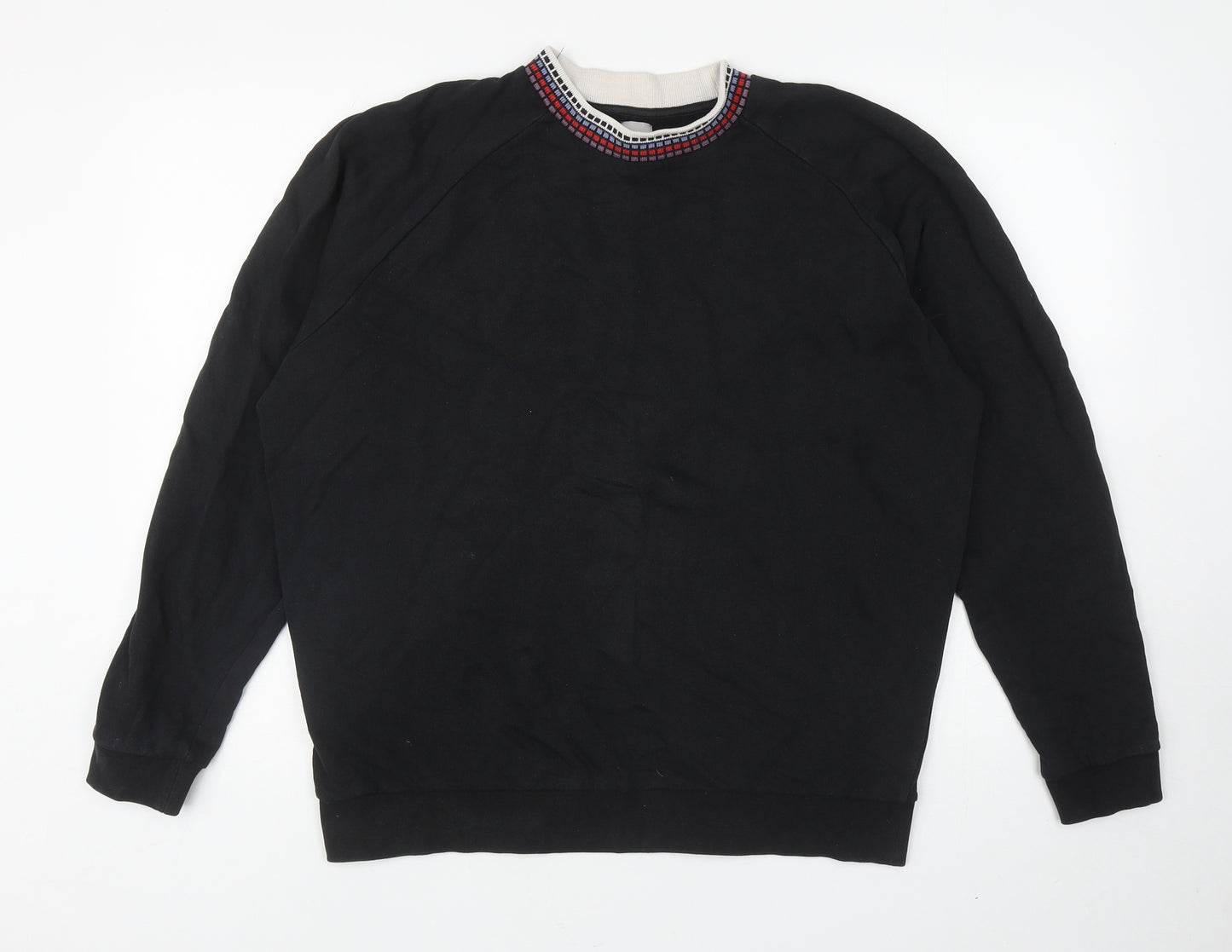 ASOS Womens Black Cotton Pullover Sweatshirt Size M Pullover