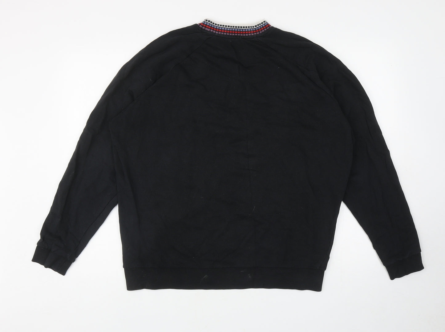 ASOS Womens Black Cotton Pullover Sweatshirt Size M Pullover