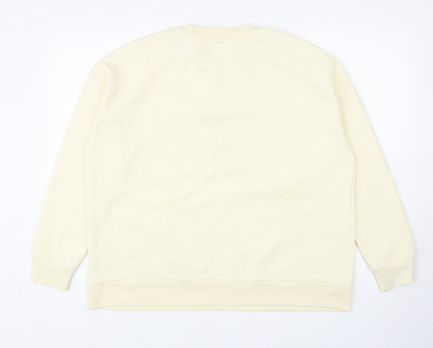 Primark Womens Yellow Cotton Pullover Sweatshirt Size L Pullover - Paris