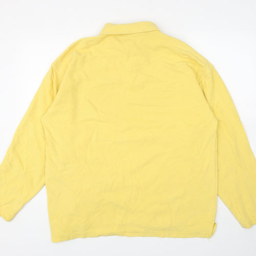 JOOP Mens Yellow Cotton Pullover Sweatshirt Size 2XL
