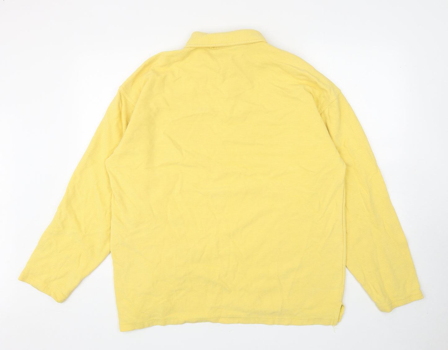 JOOP Mens Yellow Cotton Pullover Sweatshirt Size 2XL