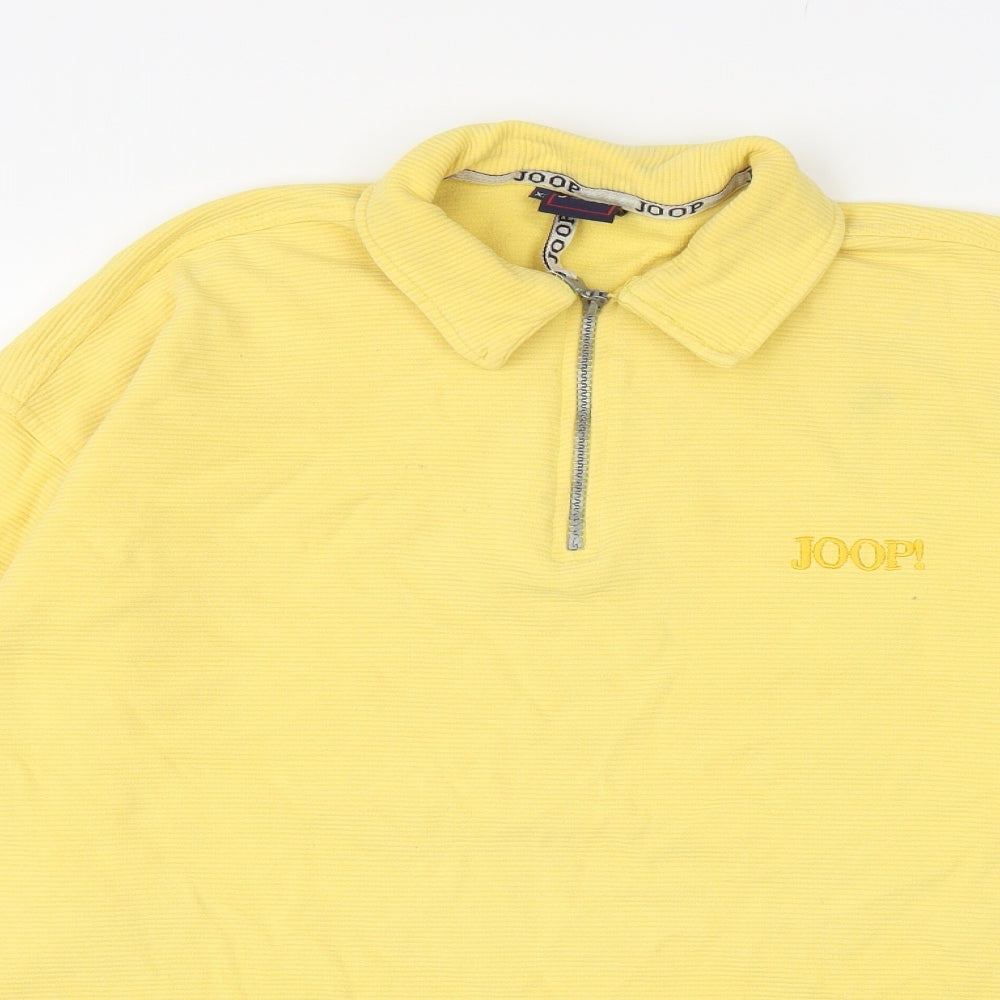 JOOP Mens Yellow Cotton Pullover Sweatshirt Size 2XL