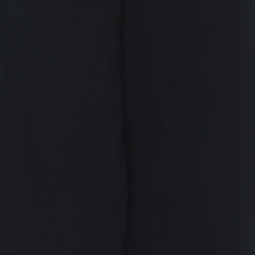 Zara Womens Black Polyester Trousers Size S L30 in Regular Zip