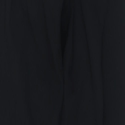 Zara Womens Black Polyester Trousers Size S L30 in Regular Zip