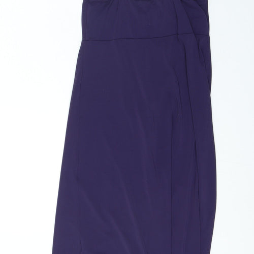George Womens Blue Polyester A-Line Size 10 Round Neck Pullover