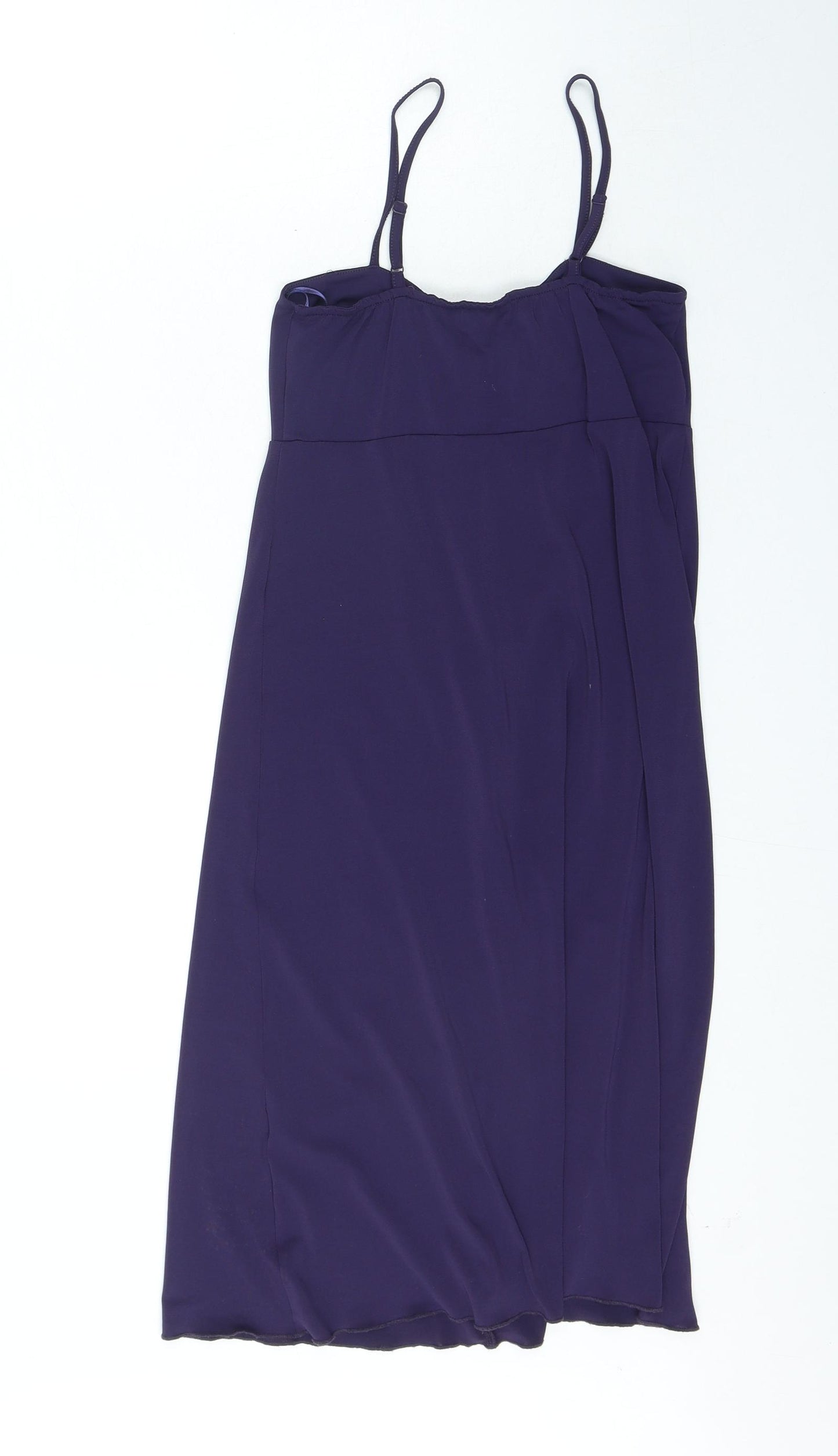 George Womens Blue Polyester A-Line Size 10 Round Neck Pullover