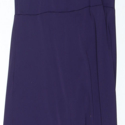 George Womens Blue Polyester A-Line Size 10 Round Neck Pullover