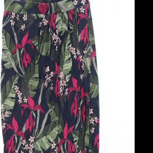 Oasis Womens Multicoloured Geometric Polyester Wrap Skirt Size XS