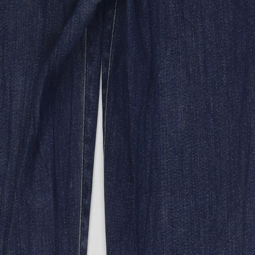 Levi's Mens Blue Cotton Straight Jeans Size 34 in L32 in Regular Zip