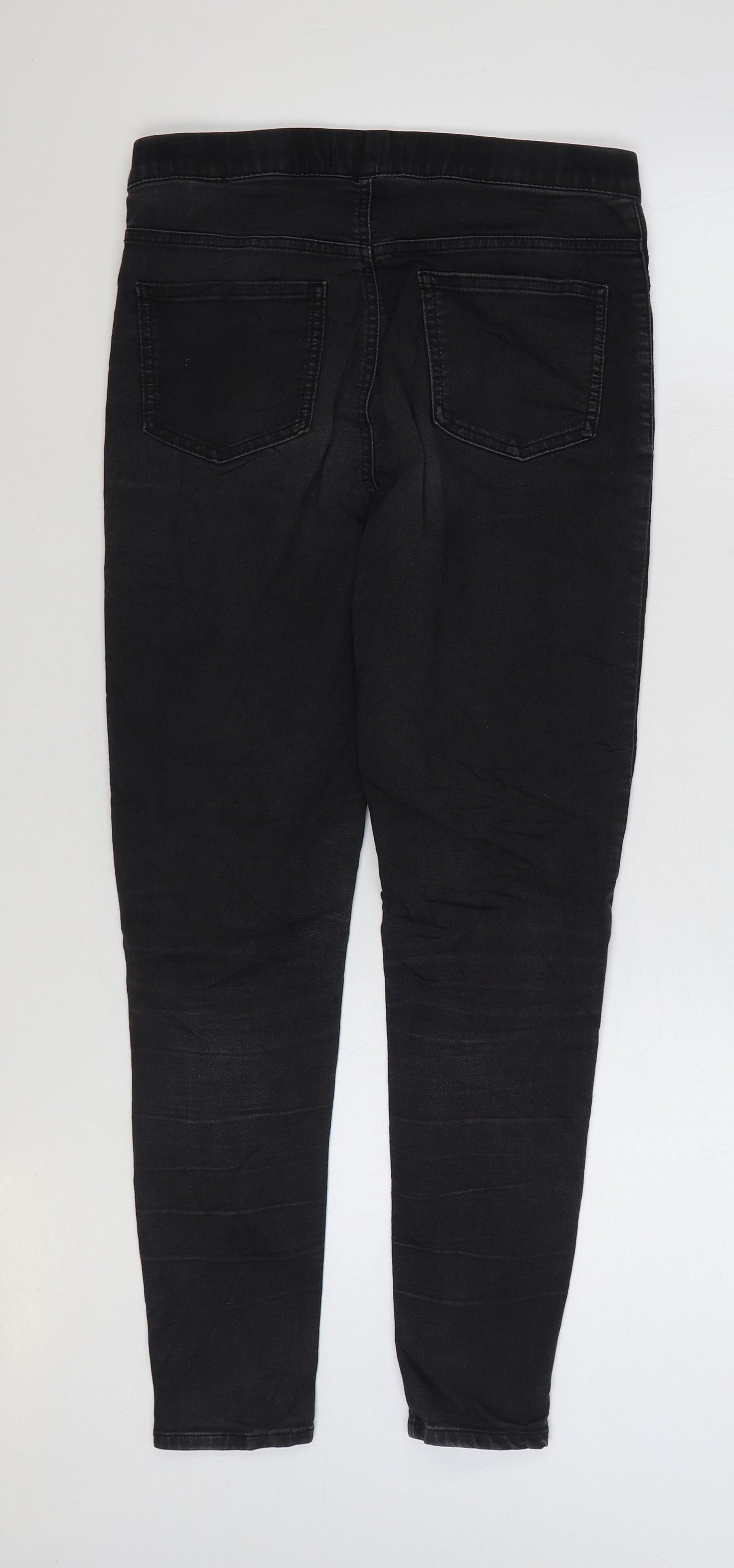 Marks and Spencer Womens Black Cotton Jegging Jeans Size 12 L27 in Regular