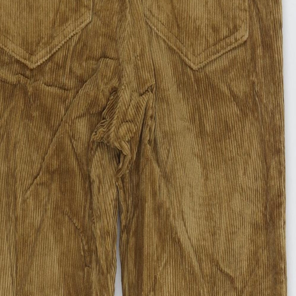 Divided by H&M Womens Brown Cotton Straight Jeans Size 10 L24 in Regular Zip