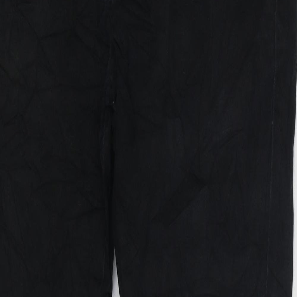 Topman Mens Black Cotton Skinny Jeans Size 30 in L30 in Regular Zip