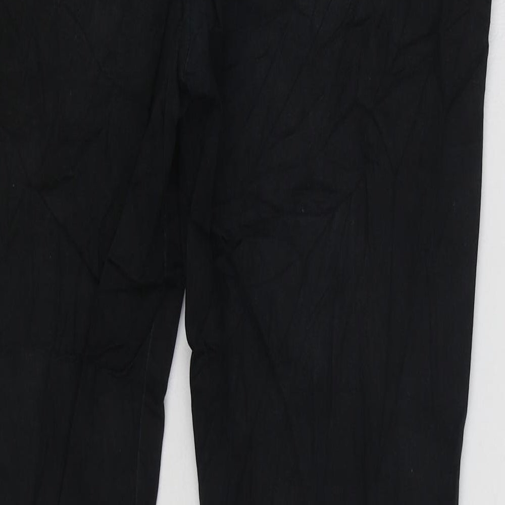 Topman Mens Black Cotton Skinny Jeans Size 30 in L30 in Regular Zip