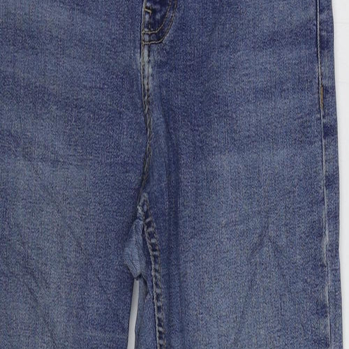Topshop Mens Blue Cotton Skinny Jeans Size 28 in L30 in Regular Zip