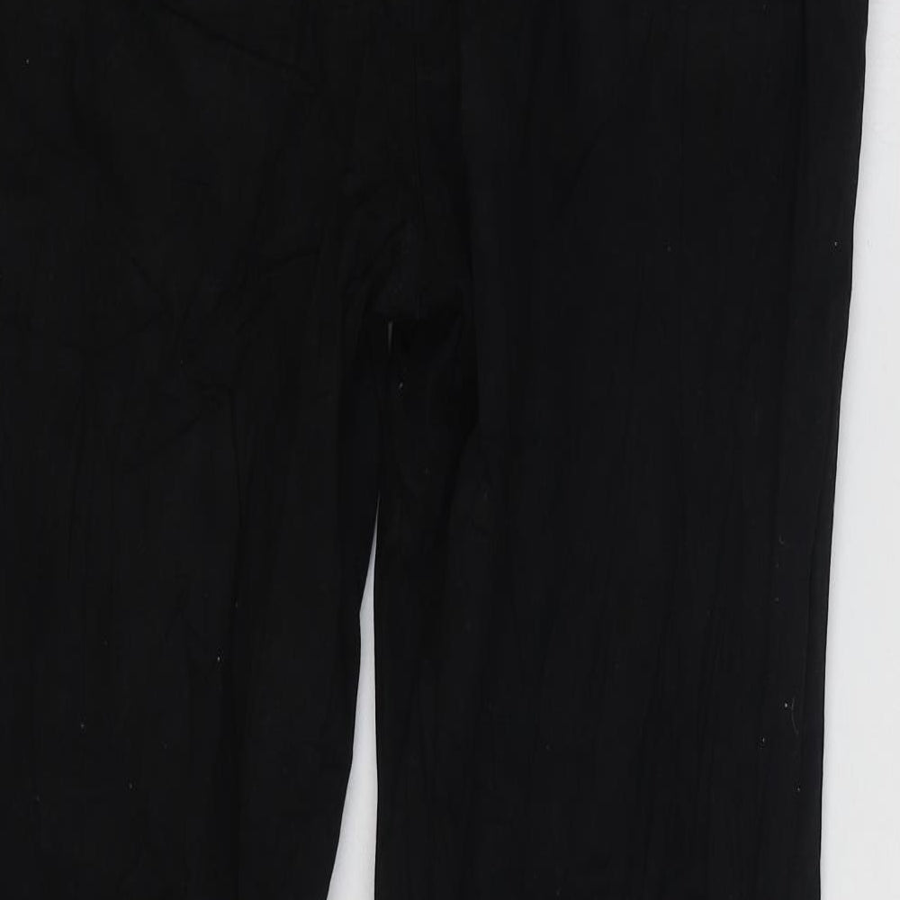 Denim & Co. Mens Black Cotton Straight Jeans Size 30 in L30 in Regular Zip