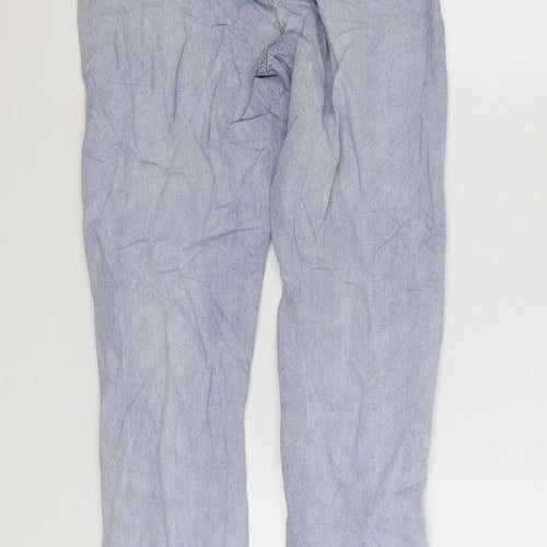 Missguided Womens Blue Cotton Skinny Jeans Size 6 L32 in Regular Zip