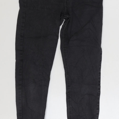 Marks and Spencer Womens Black Cotton Jegging Jeans Size 8 L27 in Regular Zip