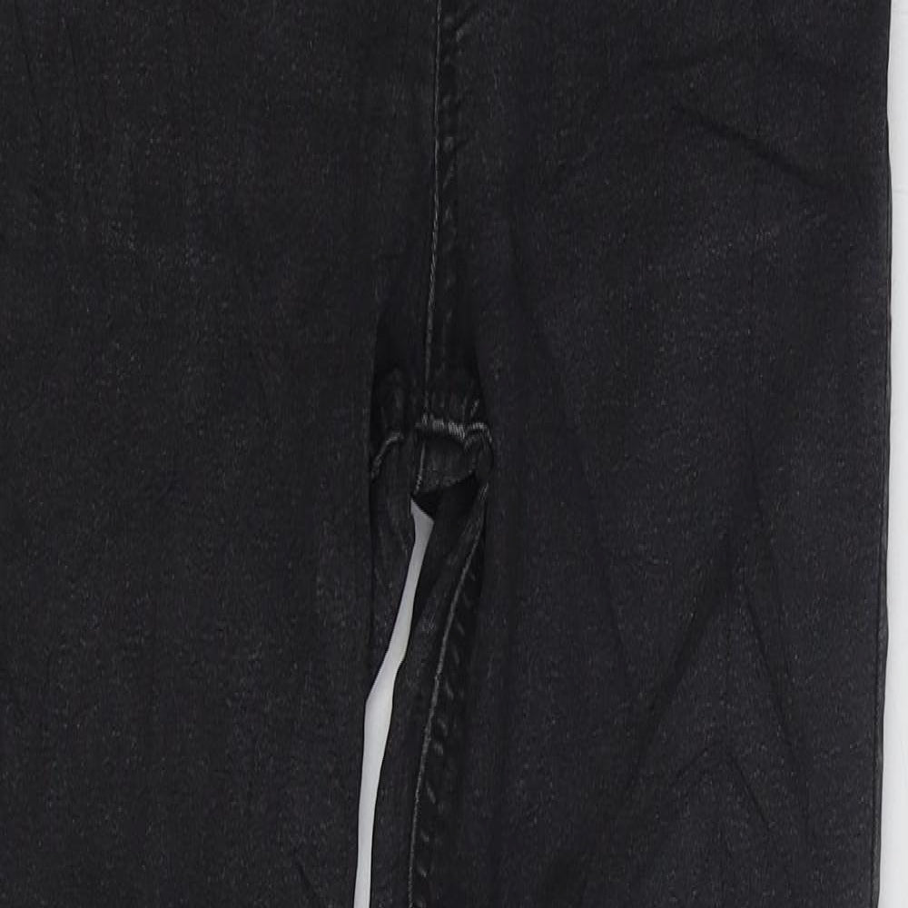 Marks and Spencer Womens Black Cotton Jegging Jeans Size 8 L27 in Regular Zip