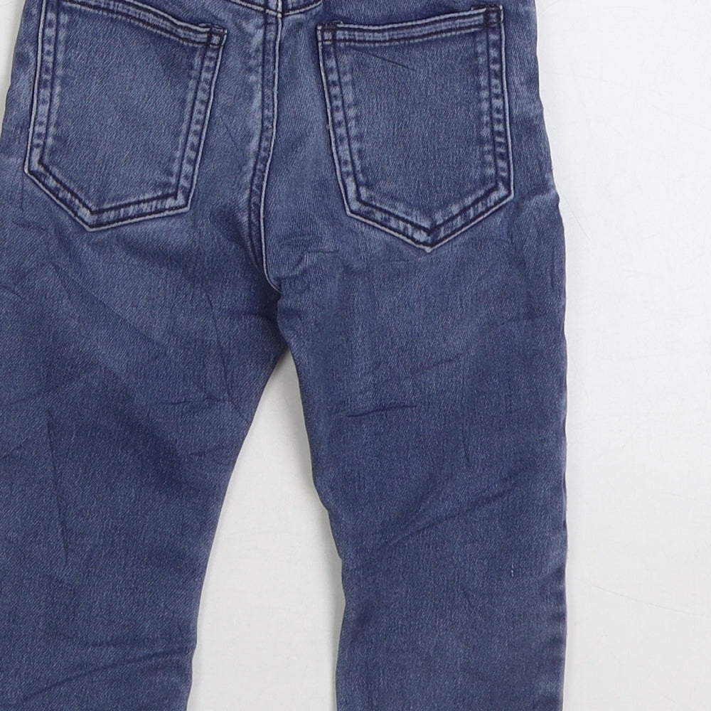 NEXT Baby Blue Cotton Jogger Jeans Size 12-18 Months Pullover