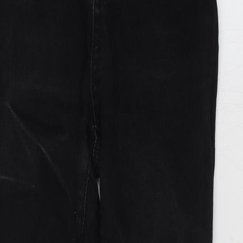 Denim & Co. Womens Black Cotton Skinny Jeans Size 10 L27 in Regular Zip