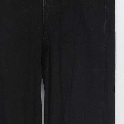 Topshop Womens Black Cotton Skinny Jeans Size 28 in L32 in Regular Zip