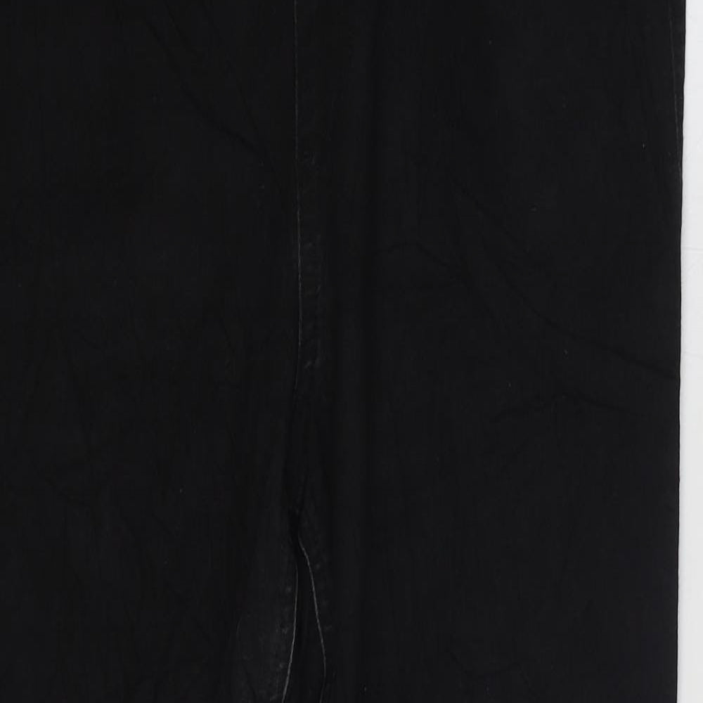 Marks and Spencer Womens Black Cotton Jegging Jeans Size 16 L25 in Regular Zip