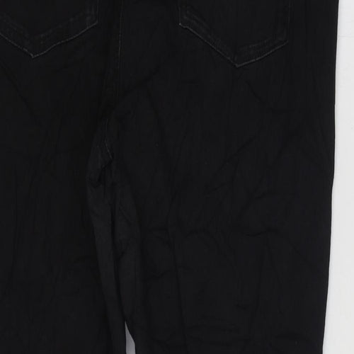 Marks and Spencer Womens Black Cotton Jegging Jeans Size 16 L25 in Regular Zip