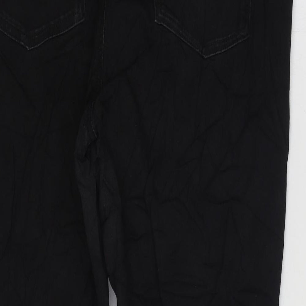 Marks and Spencer Womens Black Cotton Jegging Jeans Size 16 L25 in Regular Zip