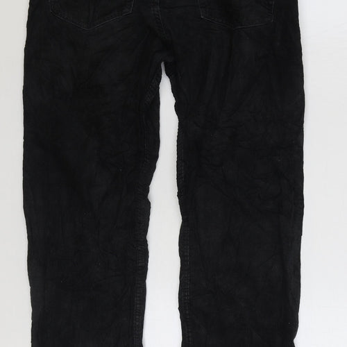 Blue Harbour Mens Black Cotton Straight Jeans Size 34 in L31 in Regular Zip