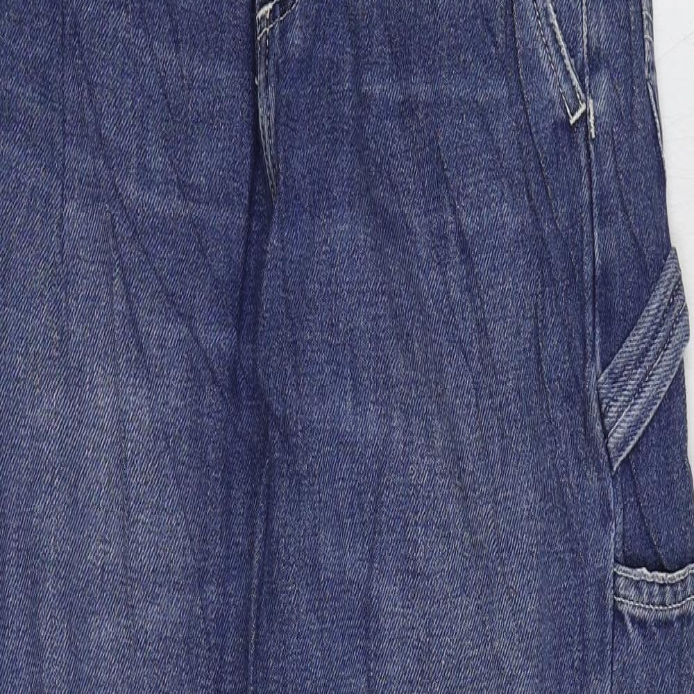 Carhartt Womens Blue Cotton Boyfriend Jeans Size 28 in L29 in Regular Zip