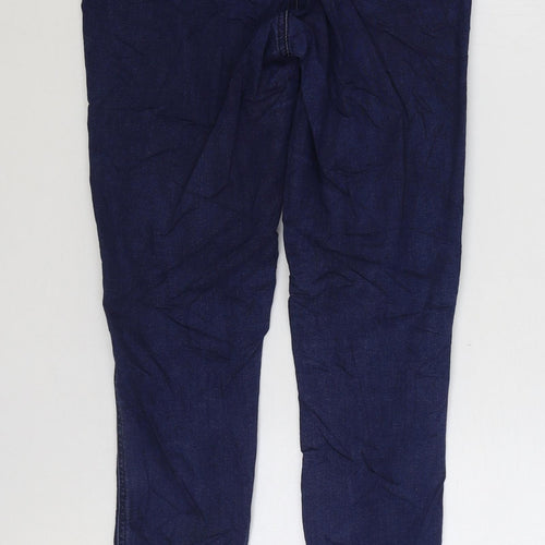 waredenim Womens Blue Cotton Skinny Jeans Size 12 L30 in Regular Zip